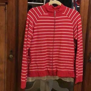Talbots full zip long sleeve jacket